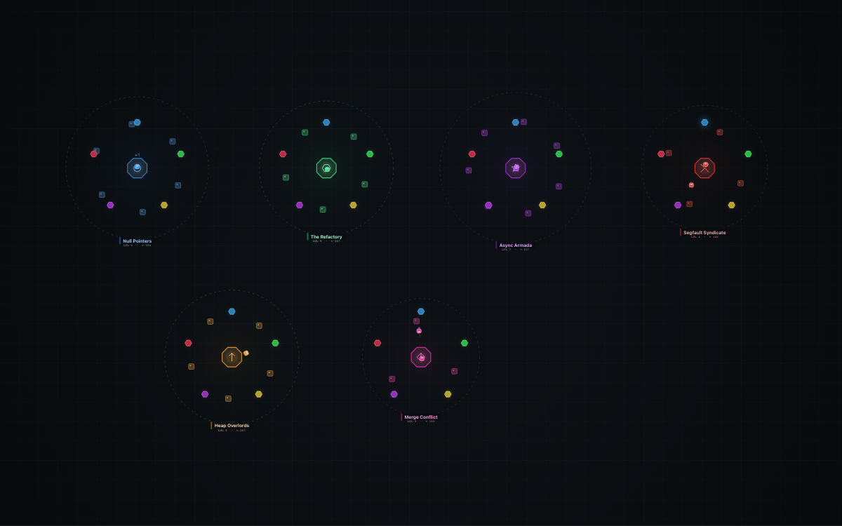 RTS skin — top-down bases and harvesting units